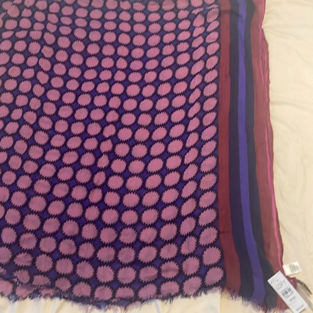 LOFT Purple & Mauve Scarf - Picture 2 of 3